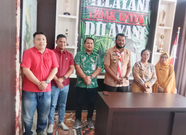 Camat Bangko Terima kunjungan Perum BULOG Kanwil Provinsi Riau - Tribunriau